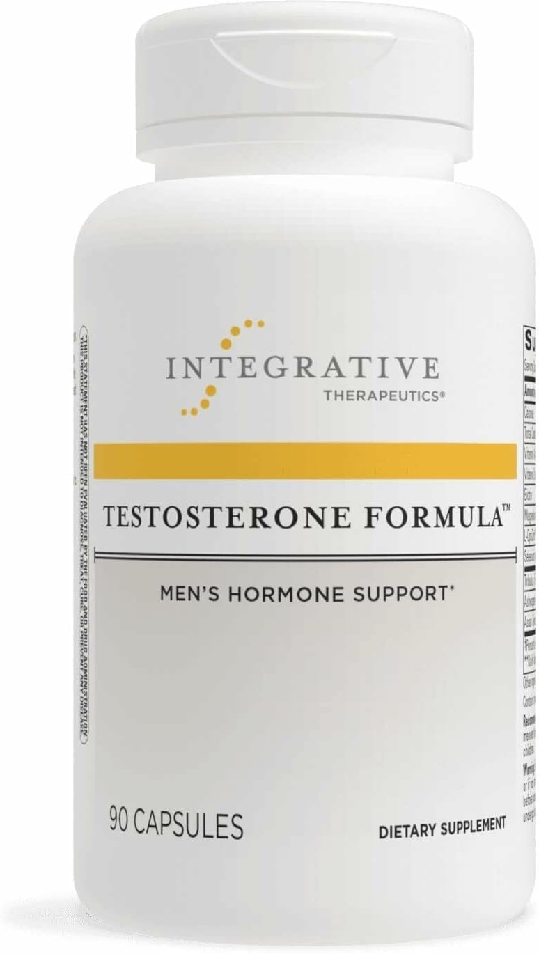 Integrative Therapeutics Testosterone Formula - Adult Health Supplement for Men's Health Support* - Male Health Supplement - Supports Active Lifestyles - Vegetarian - 90 Capsules (30 Servings)