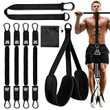 Kuvarix Klimmzug B&auml;nder Set, Klimmzughilfe 75-300lbs mit Verstellbarem Widerstand und H&ouml;he, Pull Up Band f&uuml;r Klimmz&uuml;ge, Training zu Hause & Fitnessstudio, Ideal f&uuml;r Anf&auml;nger