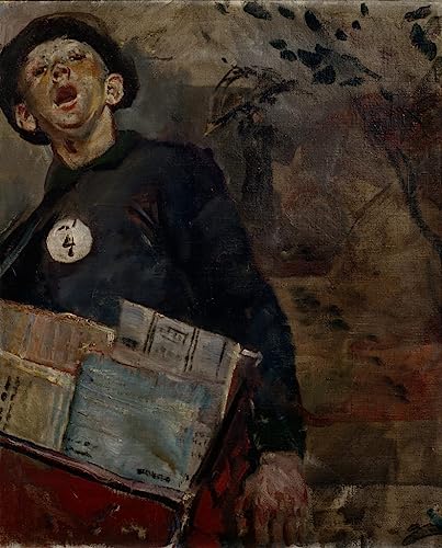 Christian Krohg le Journalier tableau vintage pour une décoration murale poétique de chambre