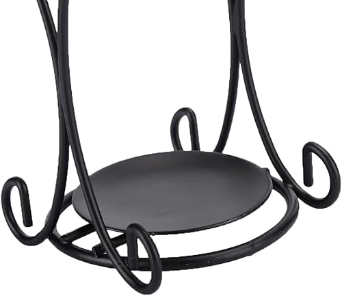 Miniatura 7 de Horno de velas de aromaterapia, para interiores de hierro y cerámica, portavelas para decoración del dormitorio del hogar (azul)