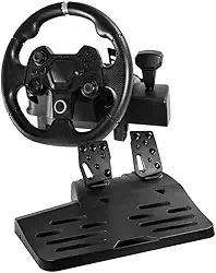 Warrior- JS090 Artaxes Volante Gamer com Force Feedback e Pedal