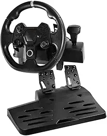 Warrior- JS090 Artaxes Volante Gamer com Force Feedback e Pedal