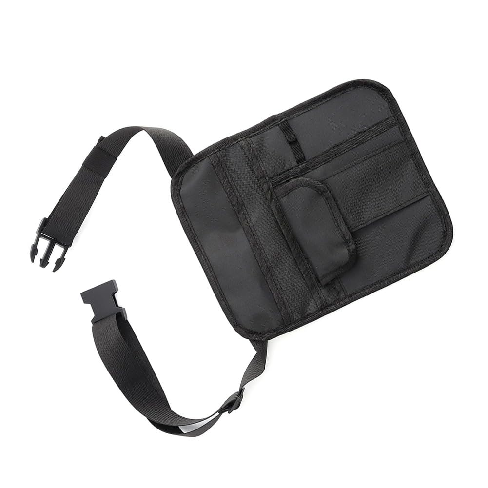 Riñonera de camarero 5 bolsillos, delantal ajustable nailon negro