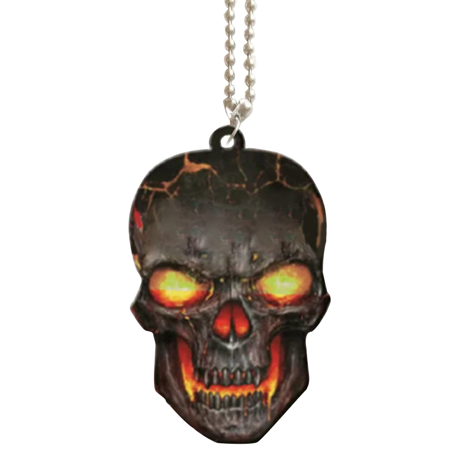 Car Accessories, Acrylic Skull Hanging Charms, Car Interior Rear View Decor, Luck Hanging Interior Ornament Rear View Decor