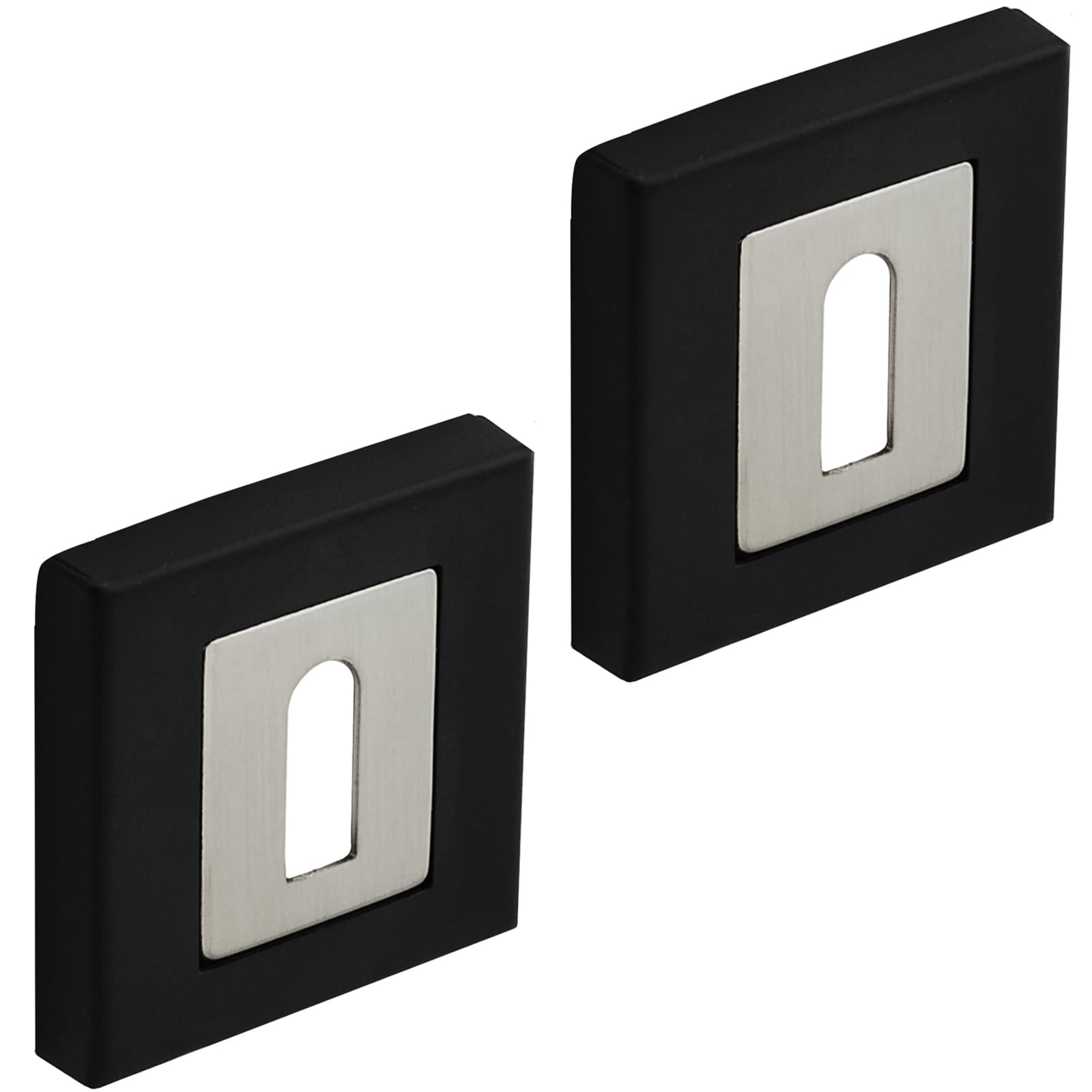 B&Q - DecoranddecorSquare Keyhole Cover EscutcheonDuo Finish