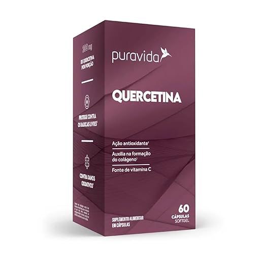 Quercetina 200mg + Vitamina C - 60 Cápsulas - Puravida