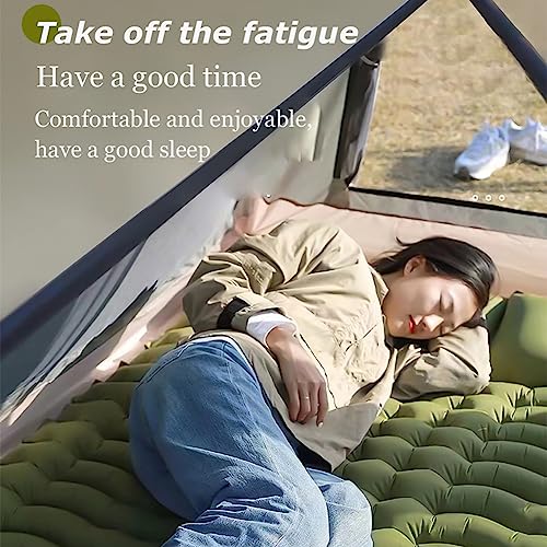 Matelas de camping double gonflable 10 cm pour tente et randonnée