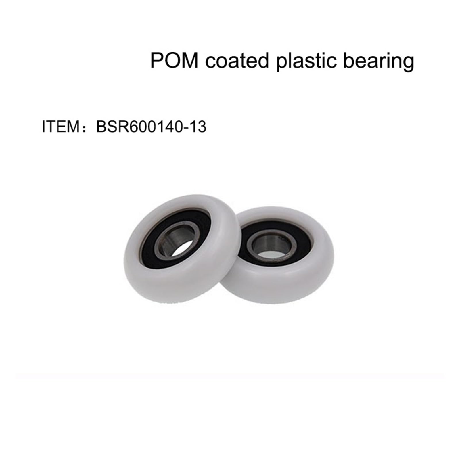 Roulement à billes à revêtement plastique Arc BSR600140-13, guide mécanique, roue en plastique, roue en nylon, 1 pièce