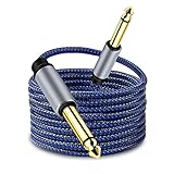 ♫ INCREÍBLEMENTE DURADERO: La vida útil de más de 15000 curvas y el exterior de nailon trenzado doble hacen que los cables de audio aumenten la durabilidad y no se enreden