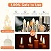 Gedengni Flameless LED Taper Candles with Clips, 4” Battery Operated Window Candles with Remote Timer Mini LED Chandelier Candlesticks for Home Decor Wedding Church Party & Tree Lighting,6 Pack,Beige