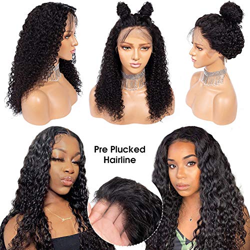 CYNOSURE Lace Front Human Hair Wigs for Black Women 13x4 9A Curly Lace Front Wigs Human Hair Pre Plucked With Baby Hair (12, Curly Wigs) - Thumbnail 4
