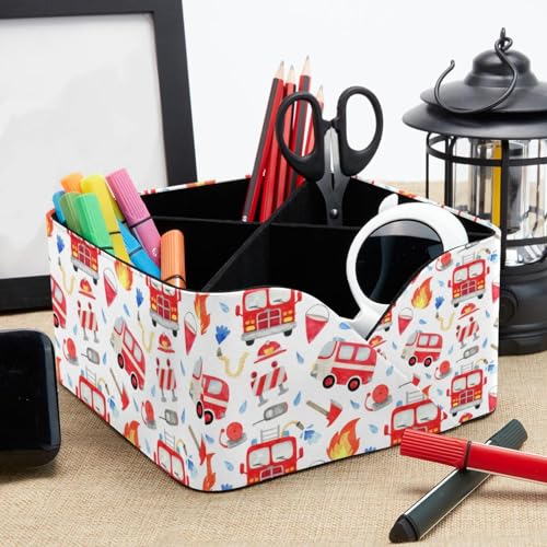 Organiseur de bureau à 4 compartiments et porte-crayons compact - 8