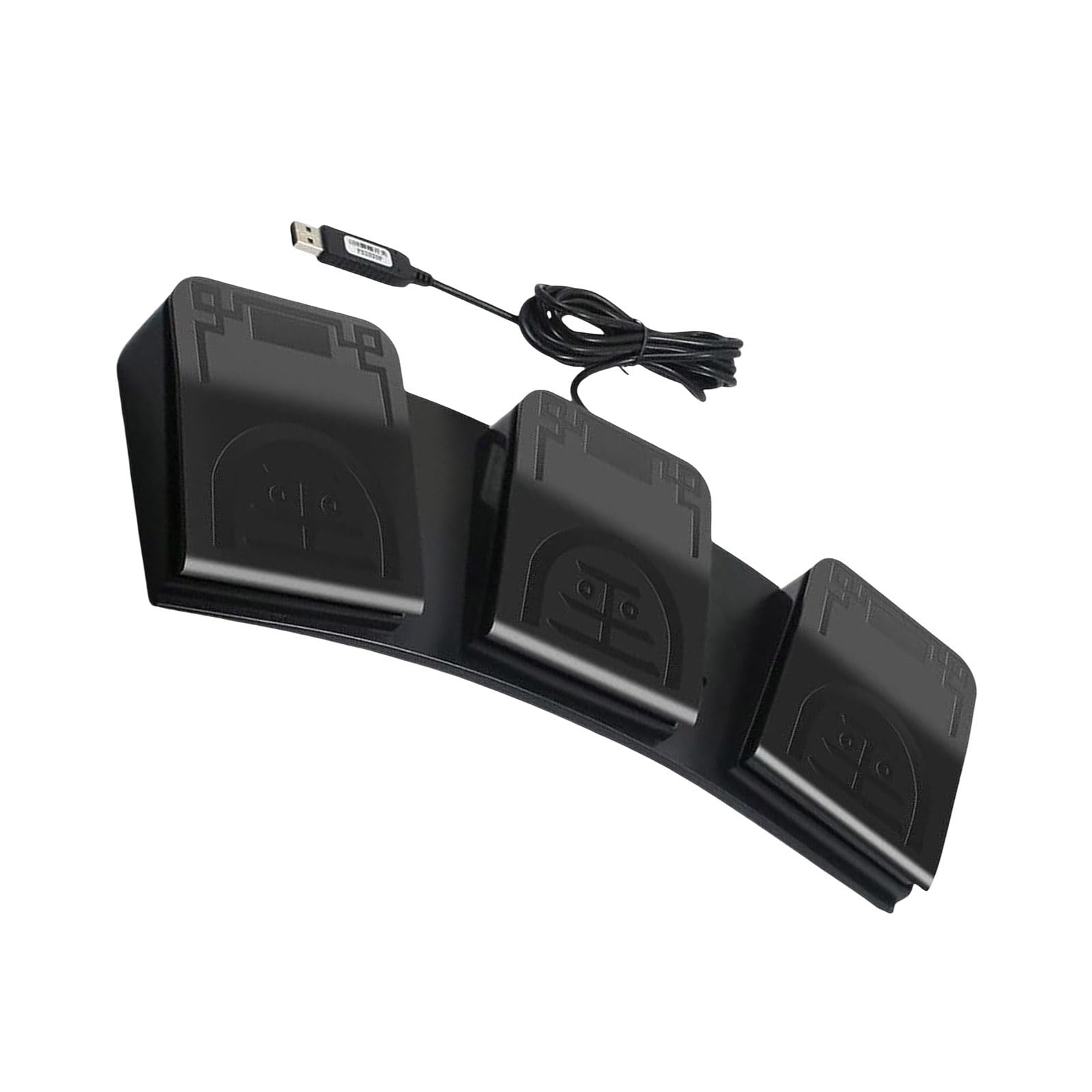 Interruttori a pedale triplo USB personalizzabili per configurazioni di gioco, apparecchiature e automazione della tastiera USB triplo pedale per PC