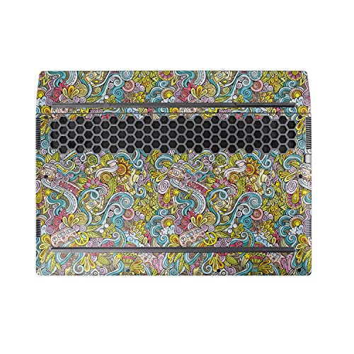 Image of MightySkins Carbon Fiber Skin Compatible with Alienware M17 R5 (2022) Full Wrap Kit - Ultra Hippie | Protective, Durable Textured Carbon Fiber Finish | Easy to Apply & Change Styles | Made in The USA