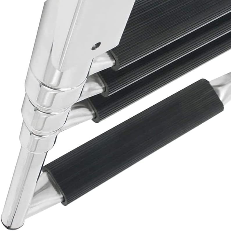 Boat Marine Ladder Stainless Steel Folding Swim Ladder with Wider Steps Telescoping Custom Swim Deck Ladder for Marine Boat Yacht