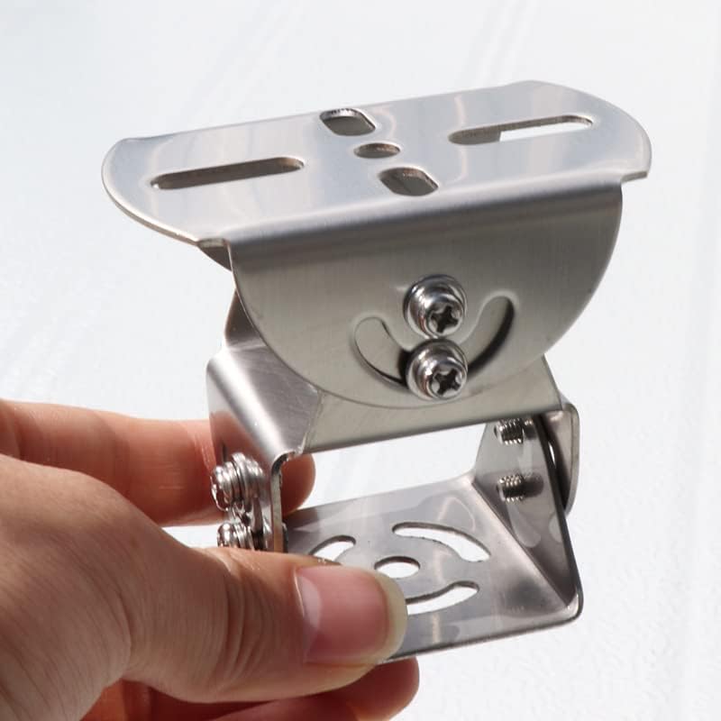 Miniatura 6 de SamIdea Adaptador universal de acero de 2 capas para montaje en poste de pared, soporte universal de 3 ejes, adaptador de extensión de base de metal