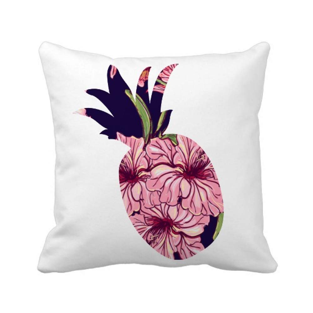 Housse de coussin ananas foncé de qualité supérieure en tissu jacquard robuste