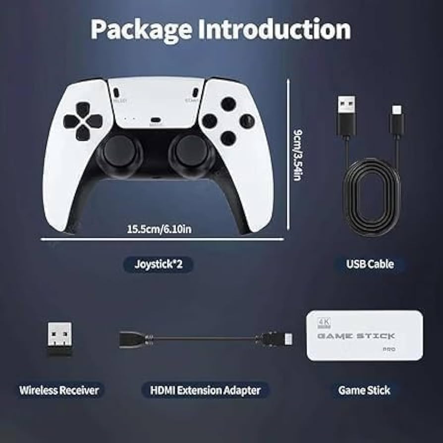 Image of 2026 4K HDMI Gaming Console for TV, Plug and Play Video Game System with 2 Wireless Controllers, Family Entertainment for Kids & Adults (SPECIAL EDITION 2026)