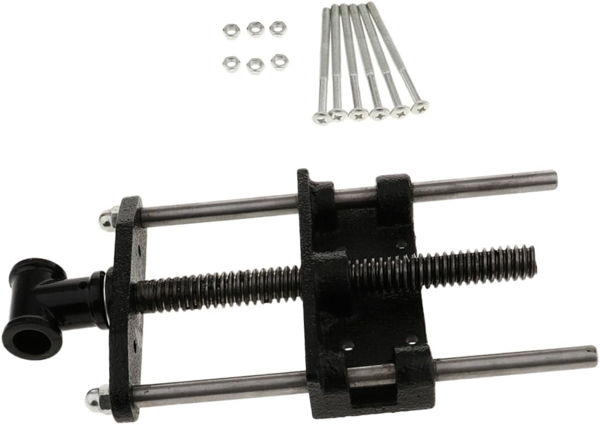 Luxshiny Woodworking Table Plier and Connecting Rod Set 7-inch Light Woodworking Clamp with Guide Rod and Household Bench Clamping