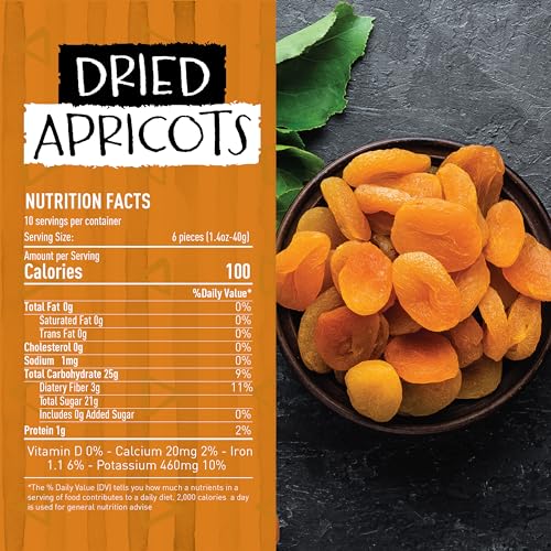 Eastanbul Dried Apricots, 12.35 Oz Apricots Dried Fruits Snacks thumb #2