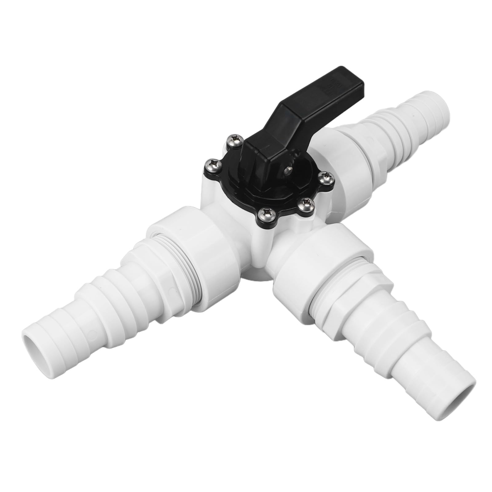 Topiky Válvula de Agua de 3 Vías, Rosca Hembra ABS PVC para 1.25-1.5in