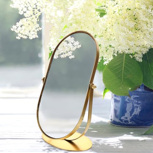 Miroir de maquillage vintage ovale grand format miroir de coiffeuse bureau