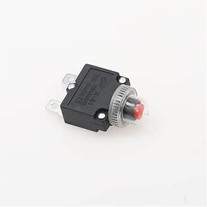 Disjoncteur Protecteur Surcharge 7A 8A 10A 15A 20A - Interrupteur Fusible Réarmable - Marron