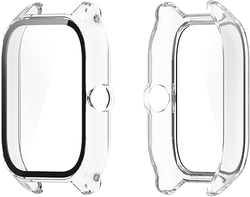 Miniatura 7 de HOMTERN Funda compatible con AMAZFIT GTS 4 funda rígida de policarbonato transparente con pantalla de vidrio templado cubierta completa a prueba de