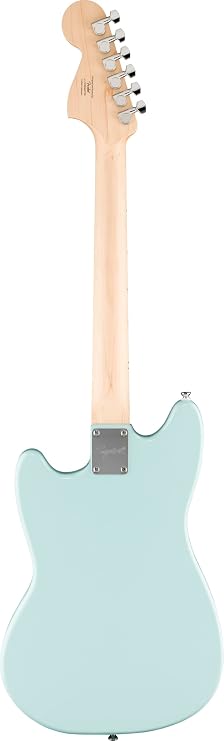 Squier Sonic Mustang Electric Guitar, Daphne Blue, Maple Fingerboard
