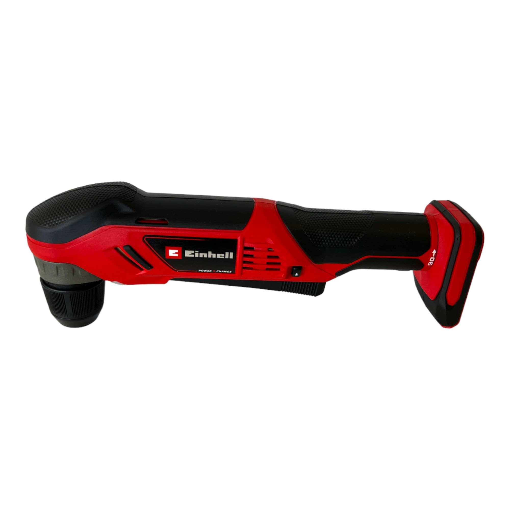 Einhell Akumulatorowa wiertarko-wkrętarka kątowa TE-AD 18 Li-Solo Power X-Change (18 V, 45 Nm, uchwyt samosersyjny 10 mm, lampa LED, obrotowy uchwyt baterii, bez baterii)