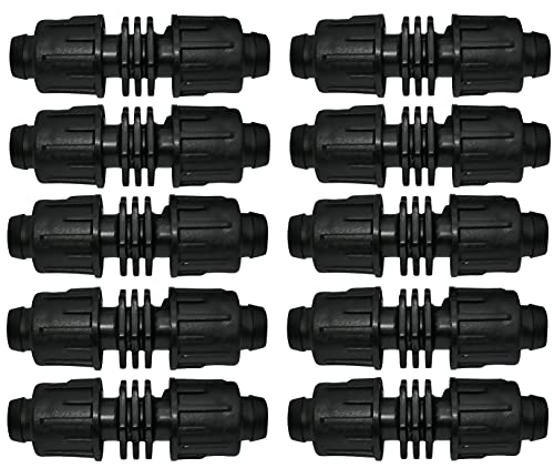AERZETIX   Juego de 10 Manguitos/Racores/Empalmes de Reparación para Manguera Plana Ø16mm para Sistema de Goteo   Reparador de Mangueras de Jardín/Riego   en Plástico