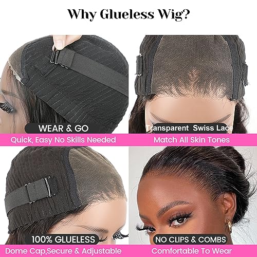 Image of ISEE Hair Straight Bob Wig Human Hair 7X5 HD Lace Front Glueless Wig 10Inch