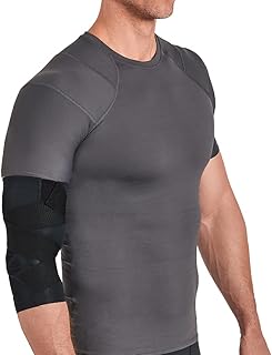 Tommie Copper Pro-Grade Compression Elbow Sleeve, Unisex, Men & Women, Adjustable Ultimate Support Sleeve for Tennis Elbow, Inflammation & Golfers Elbow - Black - Large