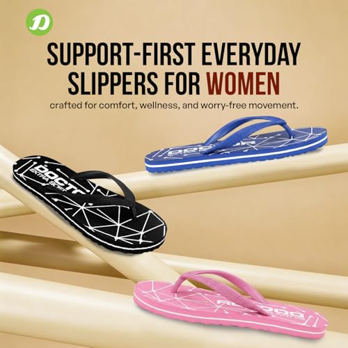 Image of DOCTOR EXTRA SOFT Women's Orthopedic and Diabetic Comfort Ortho Care, Bathroom Rubber Flip-Flops and House Slipper [OR-D-02]