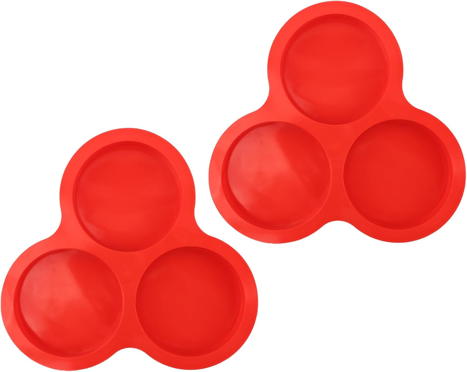 Air Fryer Muffin Top Pans, 2 Pack, 6 Cups 3.74 Inch Silicone Egg Molds