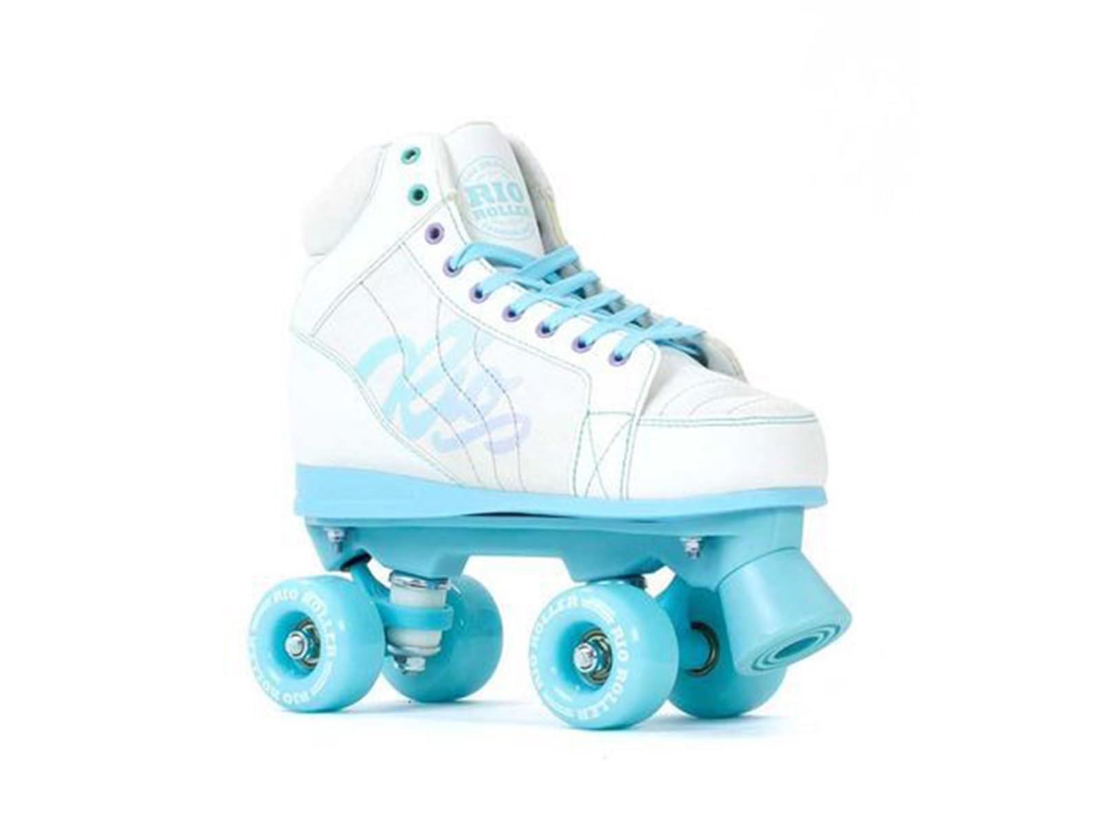 Rio Roller Lumina Quad Skates - White/Blue (UK 7 / EU 40.5)