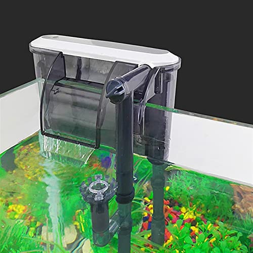 KEYESMINER Aquarium Hang on Filtre Aquarium submersibl 3-in-1 Externe Suspendu ajout de Poisson Filtre Filtre Cascade de Filtre à File d'aquarium Externe Pompe à air chenil (Size : X60)
