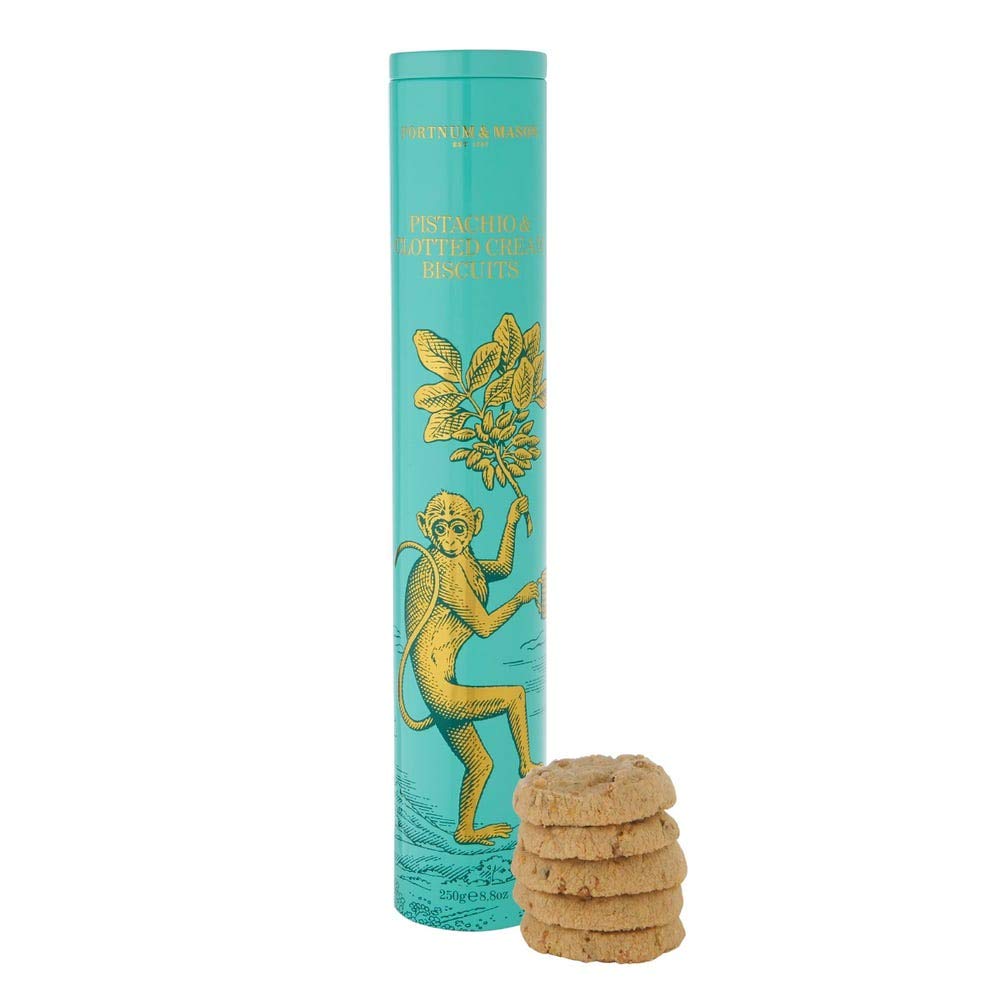 Pistachio and Clotted Cream Biscuits, 250g Tin Grocery