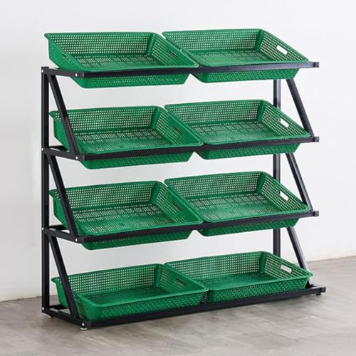 Estante de exhibición minorista de 4 niveles para tiendas de alimentación