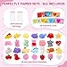 28 Pack Valentine’s Day Cards with Mochi Squishy Fidget Toys for Kids, Cute Kawaii Squishies Classroom Valentine Exchange Set, School Party Favors, Stress Relief Fidget Toy