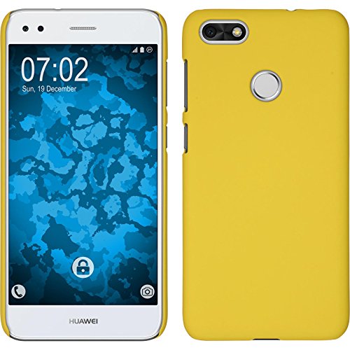PhoneNatic Custodia Rigida Compatibile con Huawei P9 Lite Mini - gommata Giallo - Cover Cover