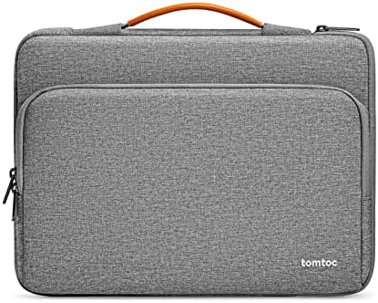 tomtoc 360 Protective Laptop Sleeve for 14-inch MacBook Pro M1/A2442 Pro/Max 2021, 13-inch MacBook Air M2/A2681 2022 with Hardshell, Shockproof, Water-Resistant Laptop Accessory Case
