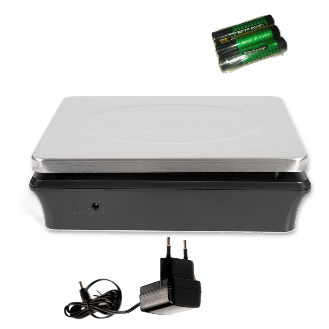 BDCOM Balanza Postal Industrial BD-802 – Capacidad 30 Kg con Precisión de 1g, Plato de 21x17 cm para Pesaje Eficiente