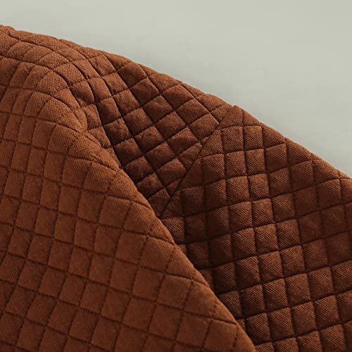 Hnuanlui Toddler Kids Baby Boy Girl Diamond Quilted Jackets Solid Color Long Sleeve Button Down Warn Coat With Pockets Outfit (Caramel , 12-18 Months ) #TOP3