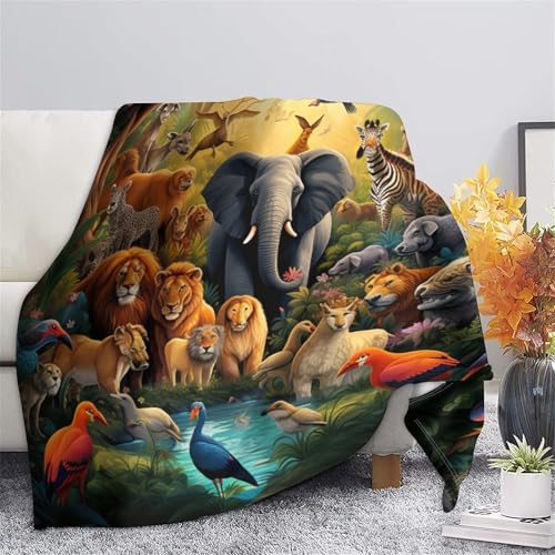 Couverture lit éléphant 3D douce pour soirées cocooning et voyage