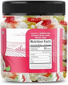 FLAVOUR MOSAIC Jelly Toffee | 500gm | Colourful Jelly | Jelly Candy | Jelly Chocolate | Colourful Mixed Fruits Jelly Candy