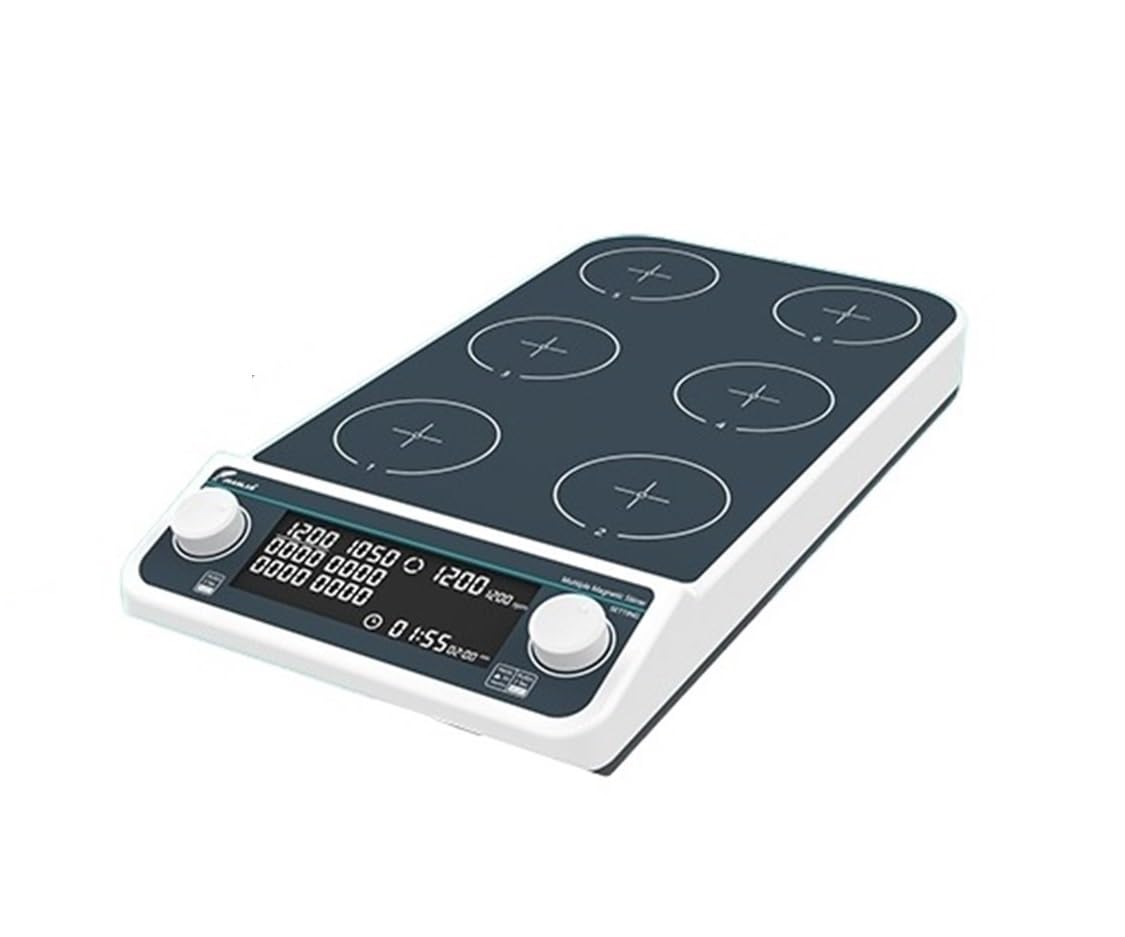 Multi-station Magnetische Rührer Digital Display Labor Rührer Magnetische Mixer Mit Heizung Vier-station Sechs-Position(MS-10L)