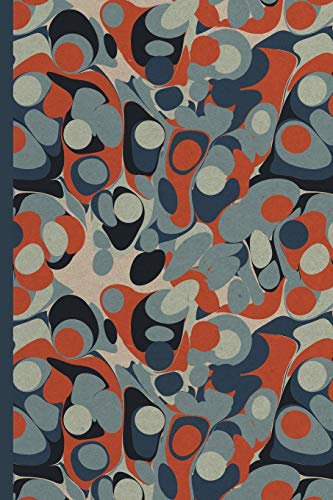 Notes: A Blank Guitar Tab Music Notebook with Red and Blue Marbled Cover Art image 3