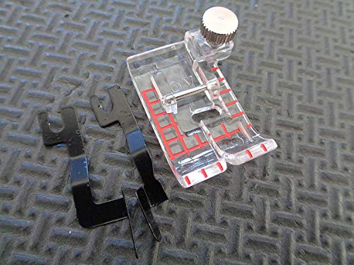 Pie para acolchado con guía claro para máquina Janom 9mm miniatura 2