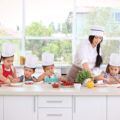 Sntieecr 30 Pack 8 Inch Kids White Paper Chef Hats, Chef Toques Kitchen Chef Caps For Cooking, Baking, Party Favors, Home Kitchen, School And Restaurant #TOP4